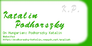 katalin podhorszky business card